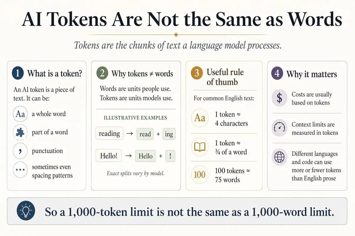 ChatGPT AI token infographic