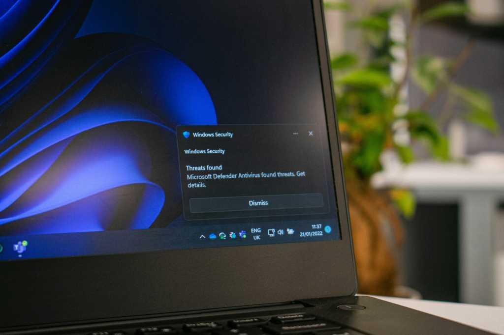 Windows Defender-ის მიერ აღმოჩენილი საფრთხე
