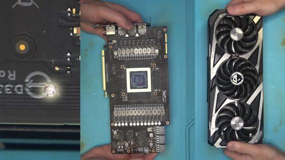 ASUS Strix RTX 3090 PCB damage overview