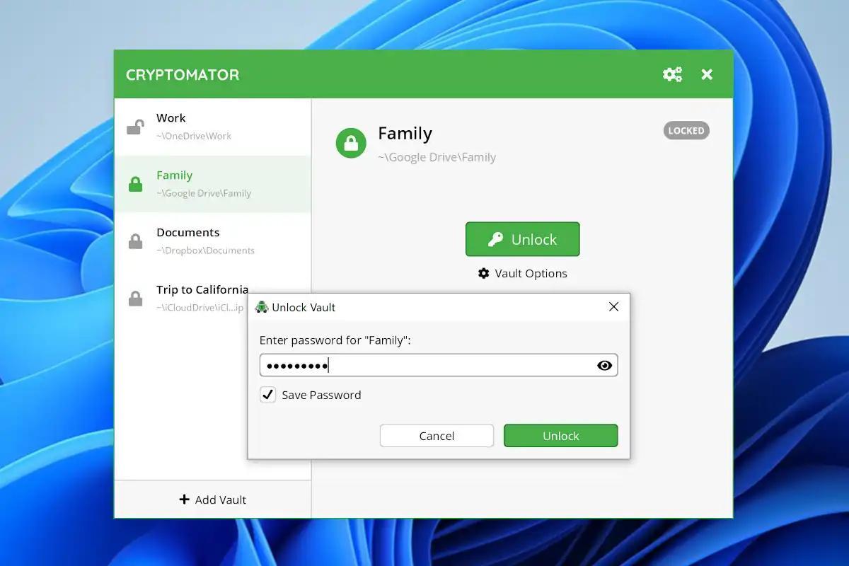 Cryptomator - ფაილების დაშიფვრა