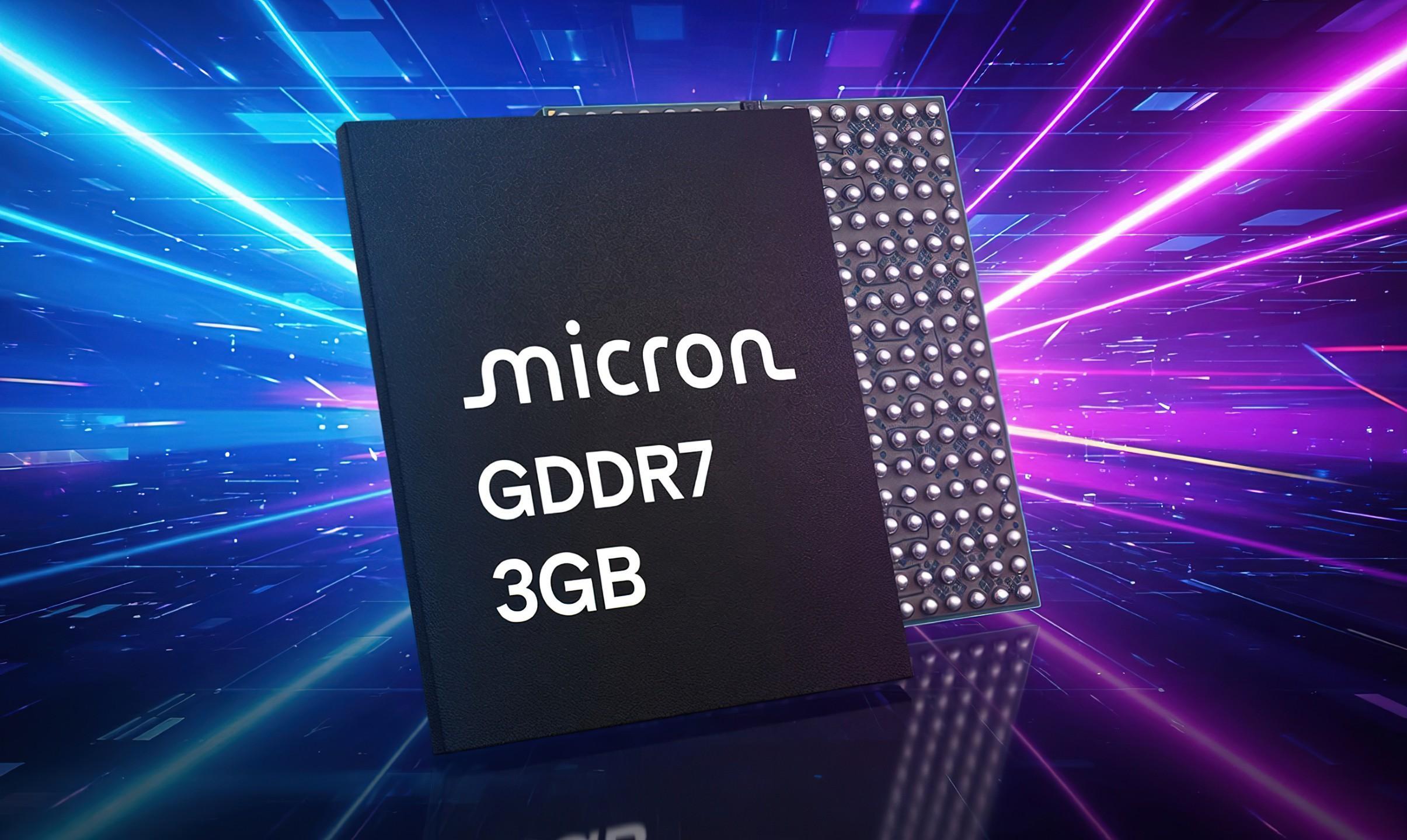 Micron-ის ახალი 3GB GDDR7 მეხსიერების მოდულები