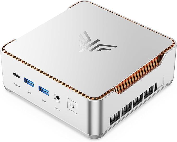 Geekom AI A7 Max მინი კომპიუტერი ალუმინის კორპუსით