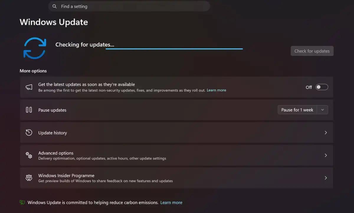 Windows 11-ის განახლების პროცესი